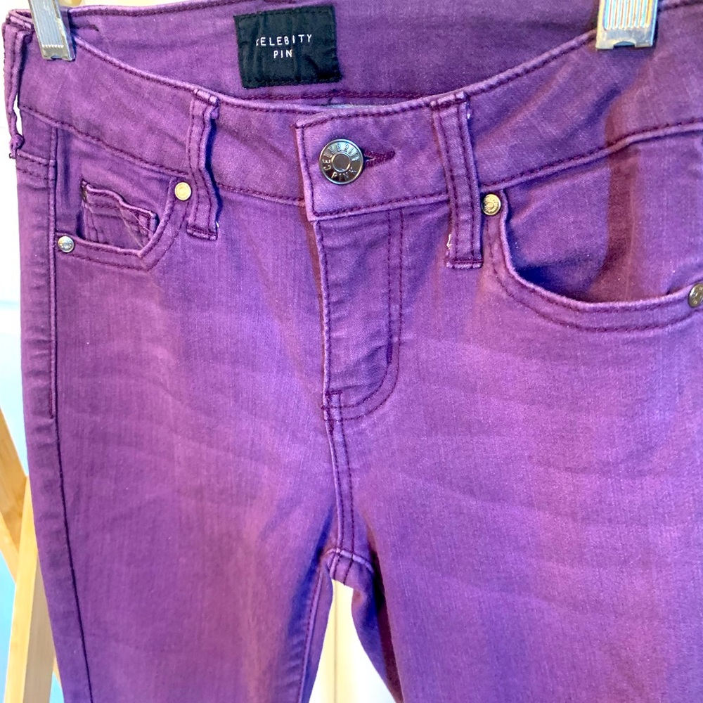 Celebrity Pink purple skinny pants